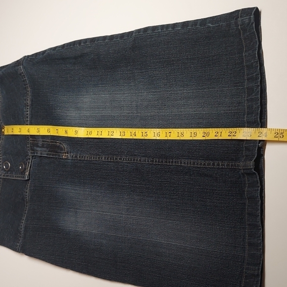 VTG Stephen Hardy SQUEEZE Denim Pencil Skirt 1990s Size 9/10 - Picture 5 of 8